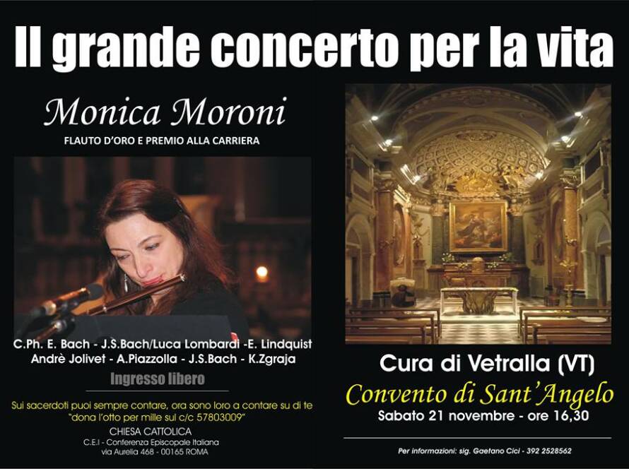 concerto per la vita monica moroni - Monica Moroni flautista