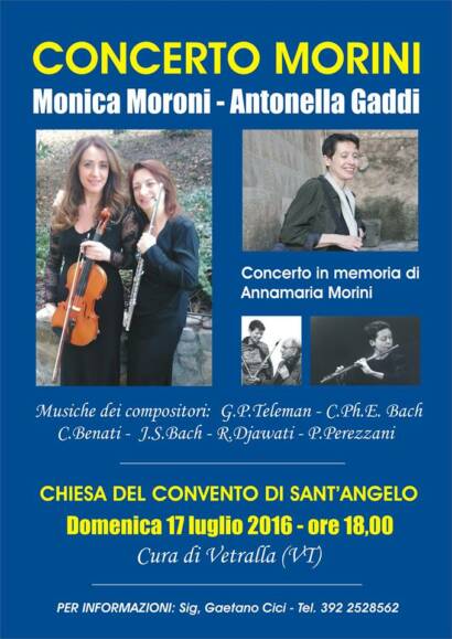 concerto per Annamaria Morini - Monica Moroni flautista